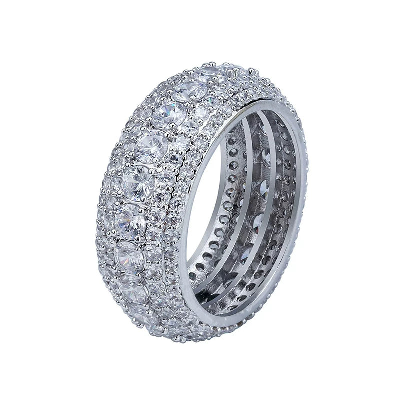 Pave CZ Eternity Band Ring