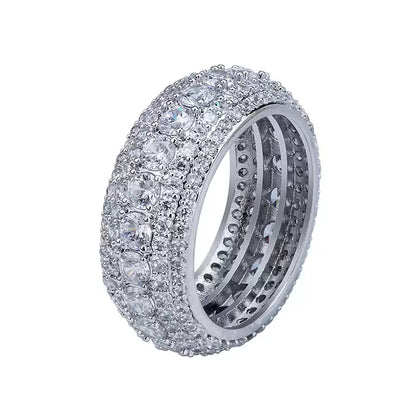 Pave CZ Eternity Band Ring