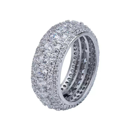Pave CZ Eternity Band Ring