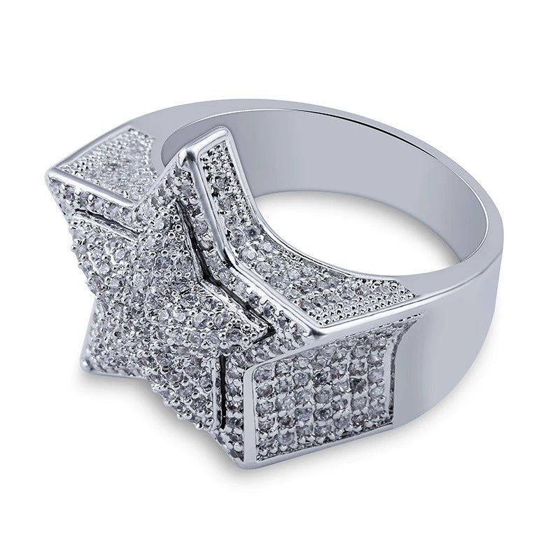Nova Star Iced Ring