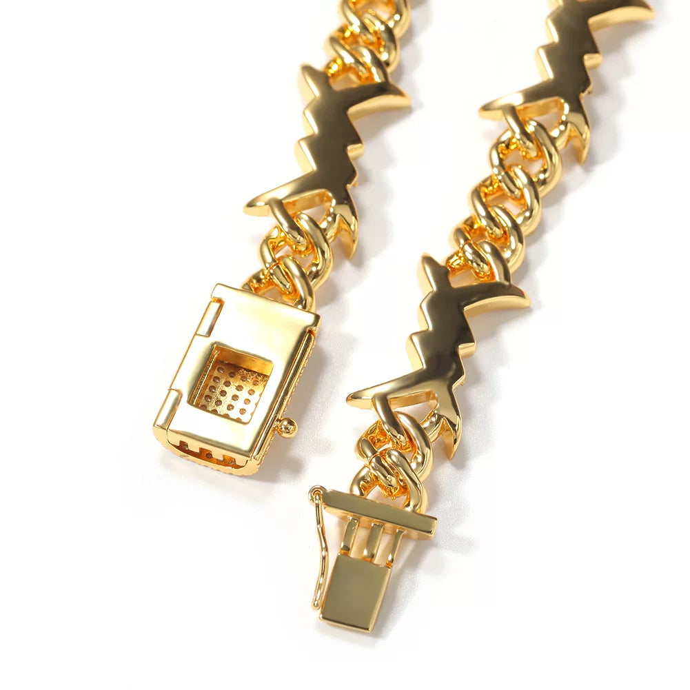 Iced Out Thorns Cuban Link Bracelet