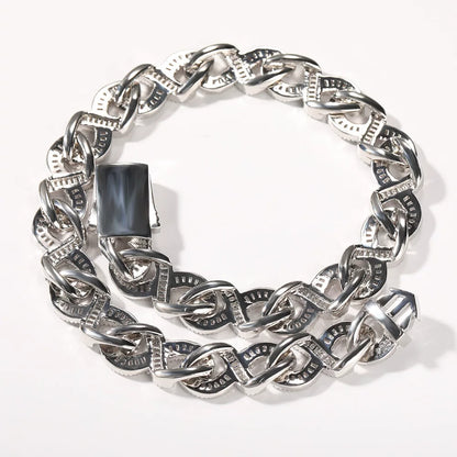 The Infinity Baguette Cuban Chain Necklace