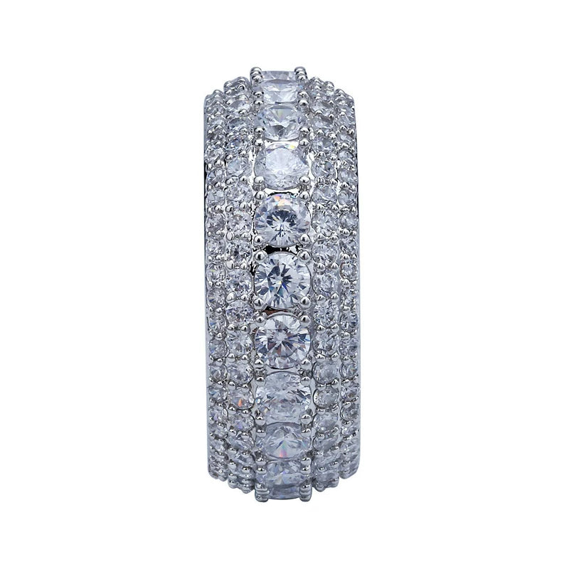 Pave CZ Eternity Band Ring