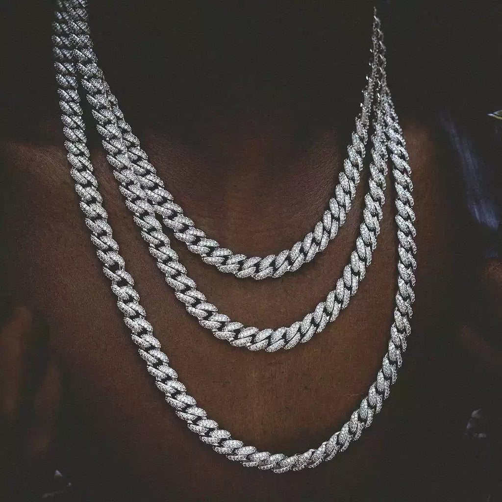 Iced Out Miami Cuban Link Chain Necklace