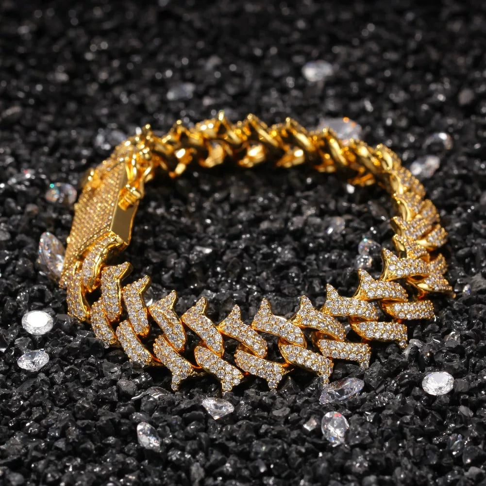 Thorns Iced Cuban Link Chain