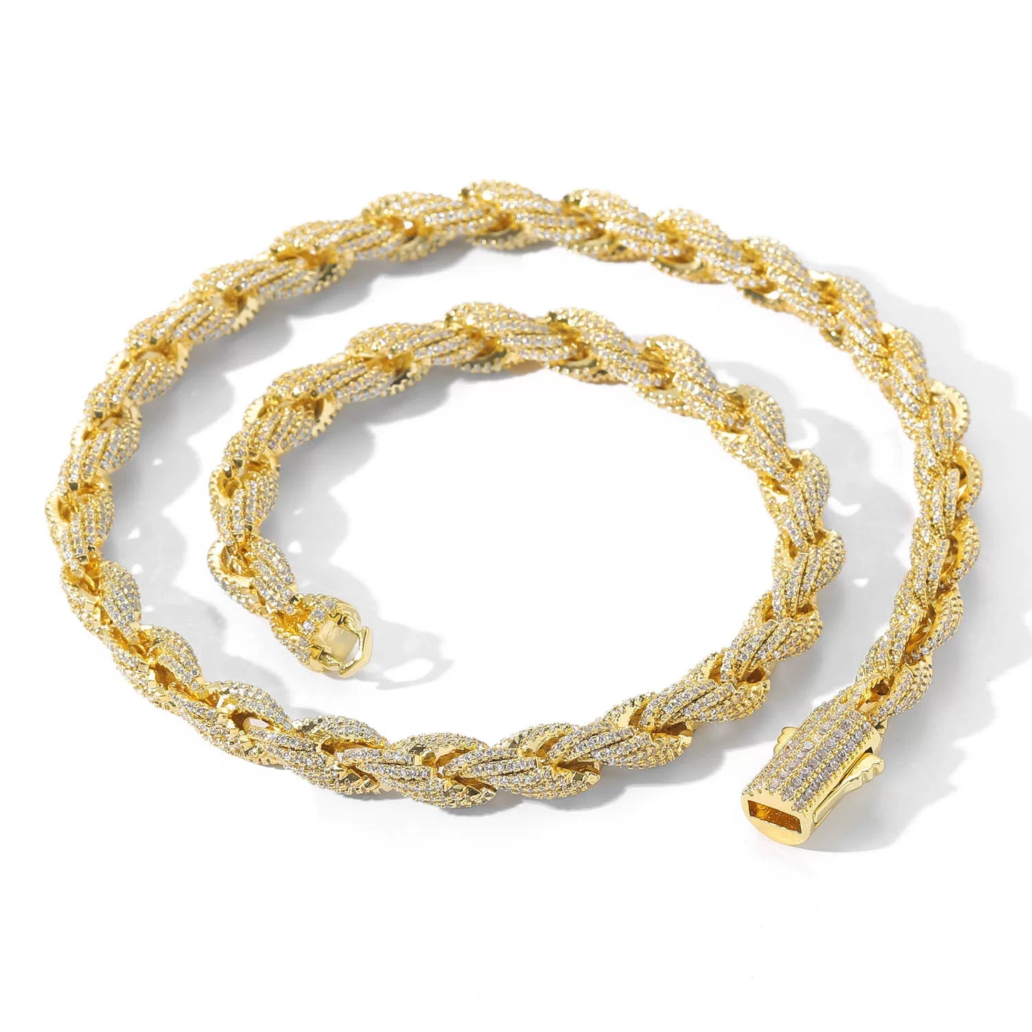 The Iced Rope Chain Necklace