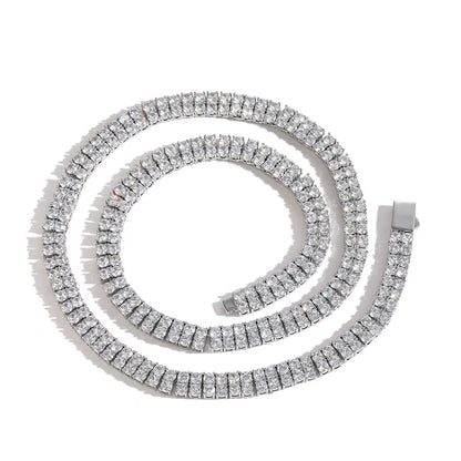 The Double Row Tennis Chain Necklace