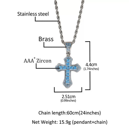 The Spectrum Cross Pendant Necklace