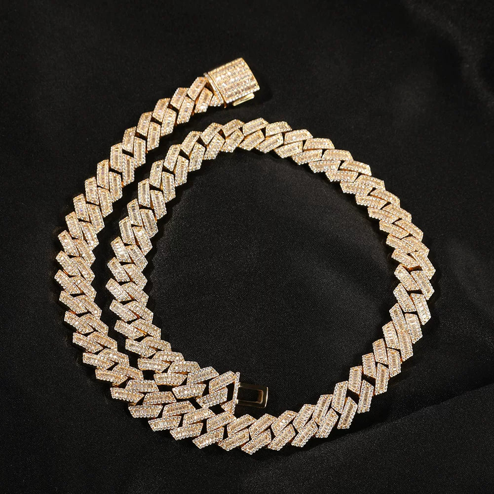 The Baguette Cuban Chain Necklace