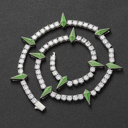 The Star Spike Tennis Chain Necklace