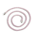 Prism Round CZ Tennis Necklace