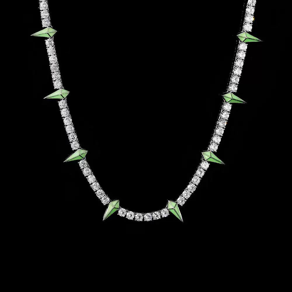 The Star Spike Tennis Chain Necklace
