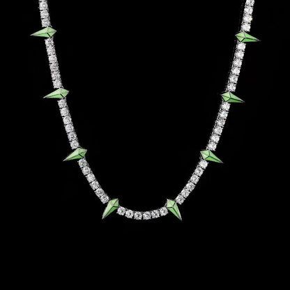 The Star Spike Tennis Chain Necklace