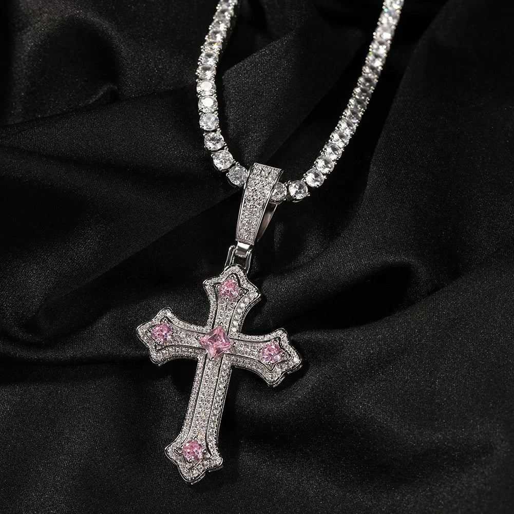 Reliquary Cross Pendant Necklace