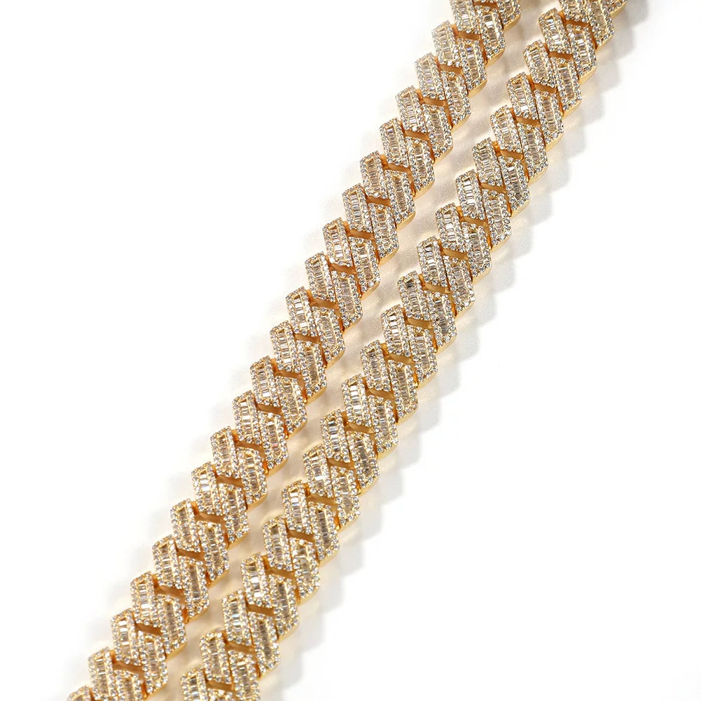 The Baguette Cuban Chain Necklace