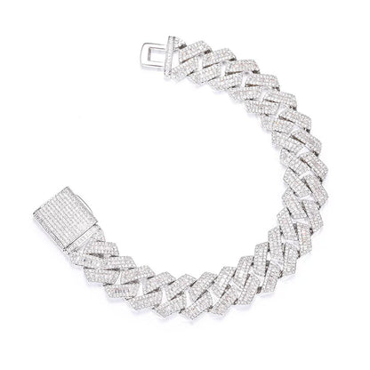 Luxe 20mm Baguette Cuban Bracelet