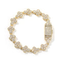 Clover Bloom Iced Flower Bracelet