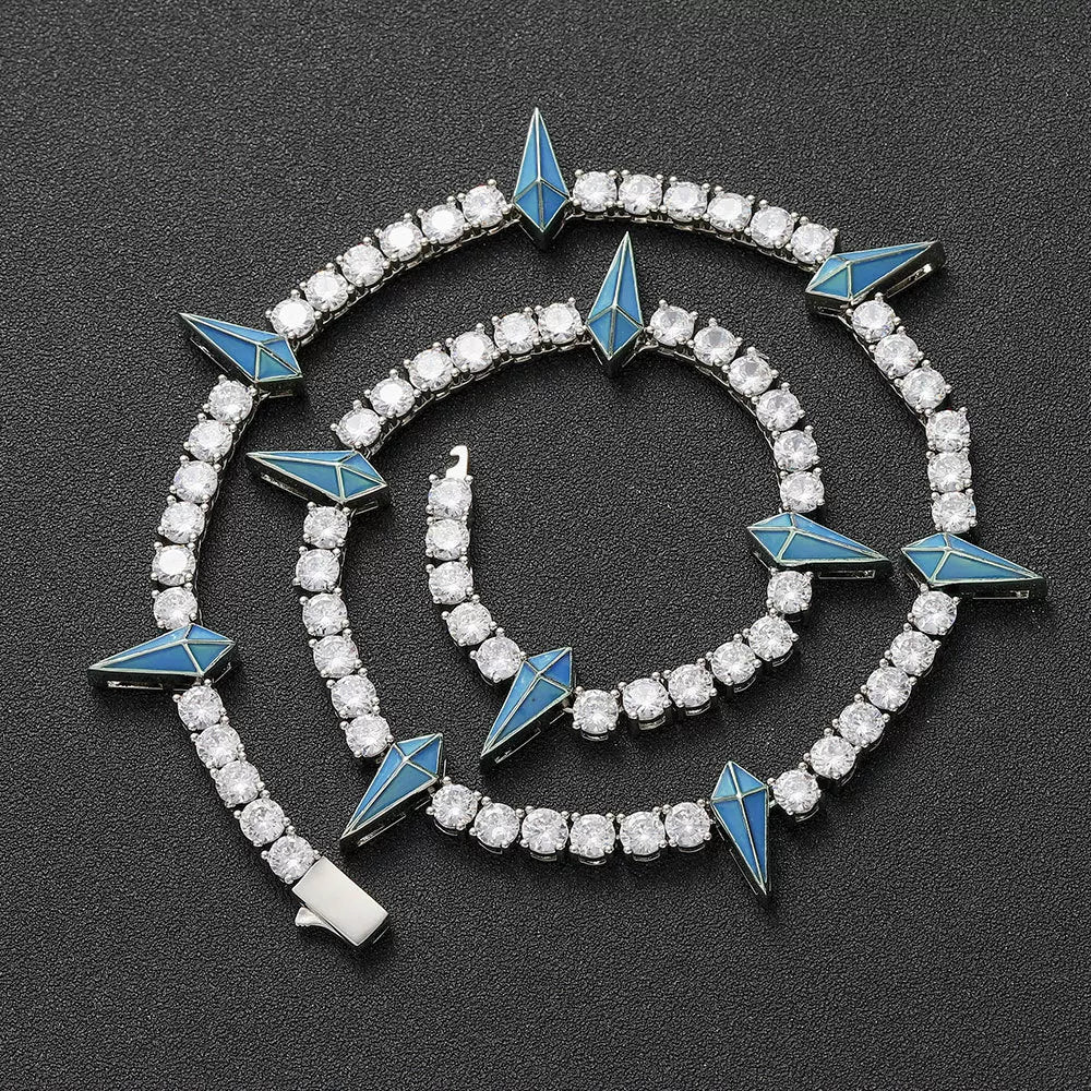 The Star Spike Tennis Chain Necklace