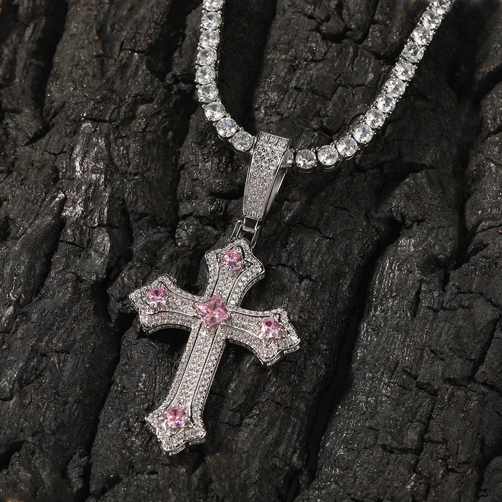 Reliquary Cross Pendant Necklace