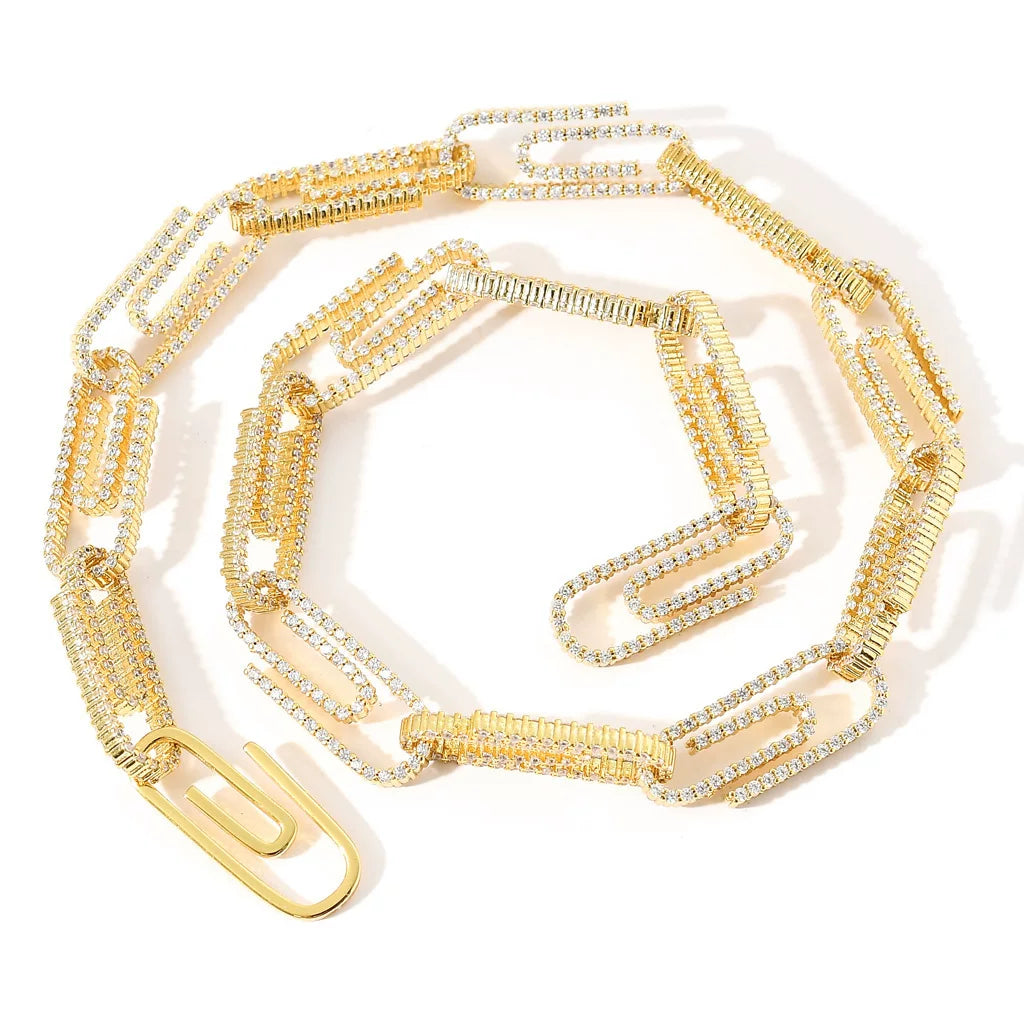 The Paperclip Chain Necklace & Bracelet Set