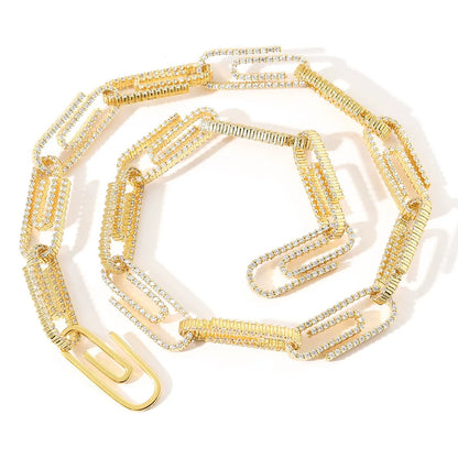 The Paperclip Chain Necklace & Bracelet Set
