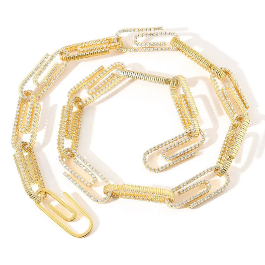 The Paperclip Chain Necklace & Bracelet Set