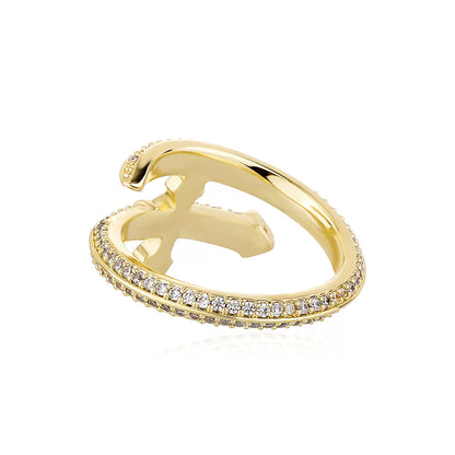 The Gothic Cross Wrap Ring