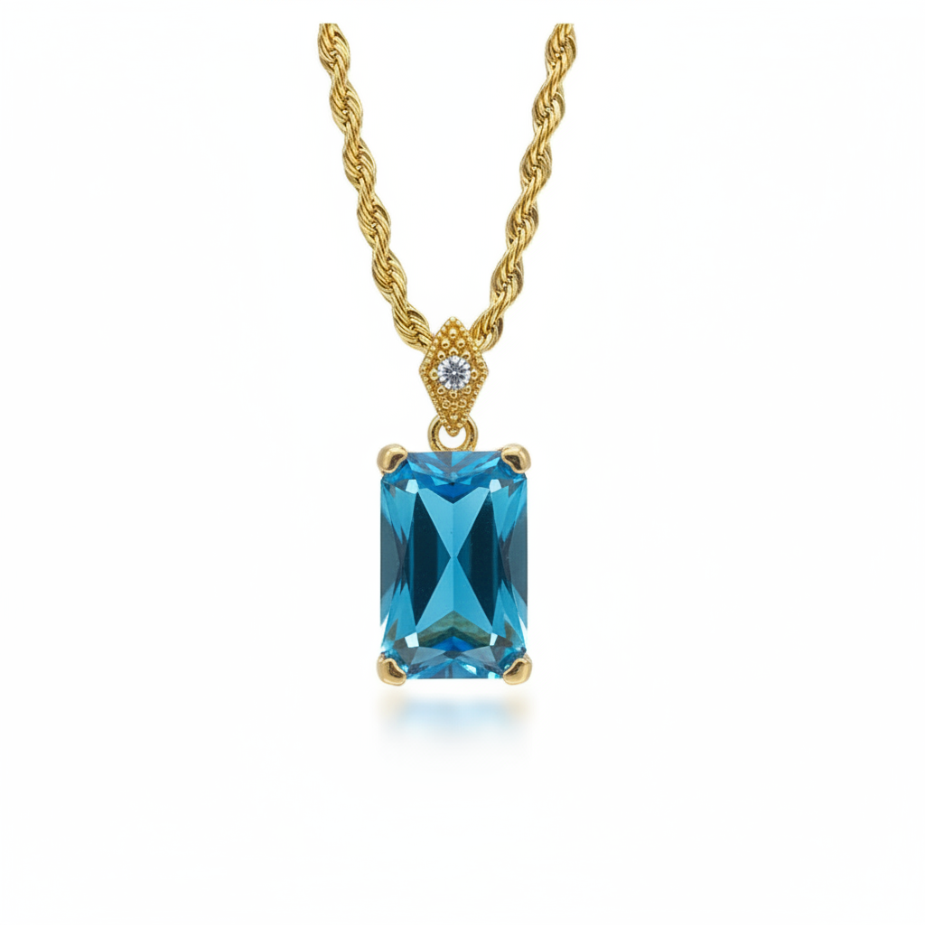 Blue Pendant Close-up