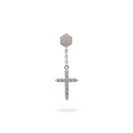 Cross Drop Earrings - Close Up Detail