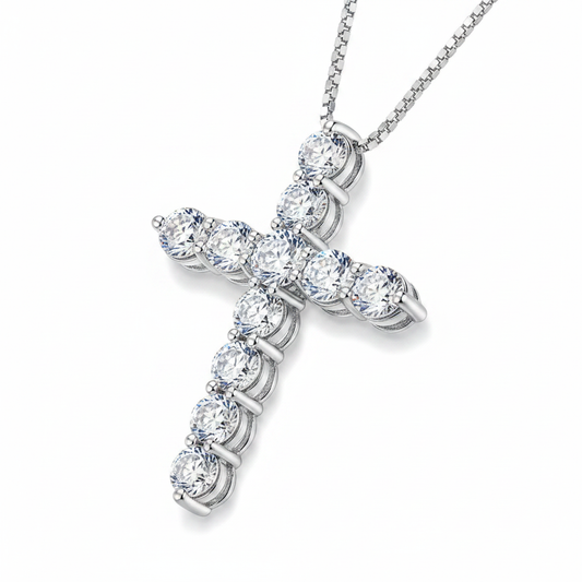 Cross Necklace Angle View