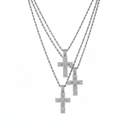 Cross Necklace - Length Comparison