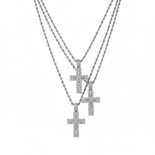 Cross Necklace - Length Comparison