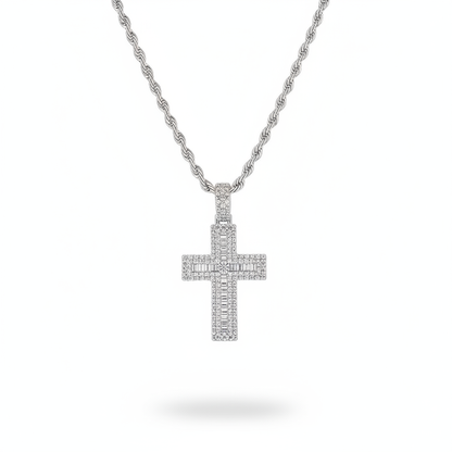 Cross Necklace - Rope Chain 50cm