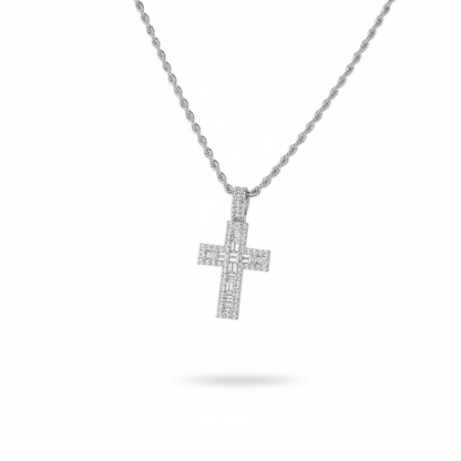 Cross Necklace - Rope Chain 60cm