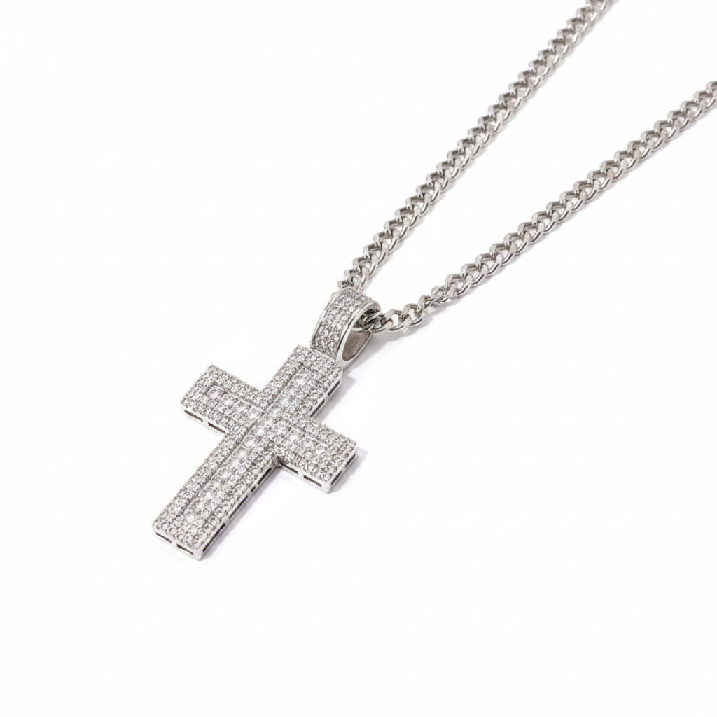 Cross Necklace - Side Angle