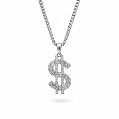 Dollar Sign - Cuban Chain Close Up