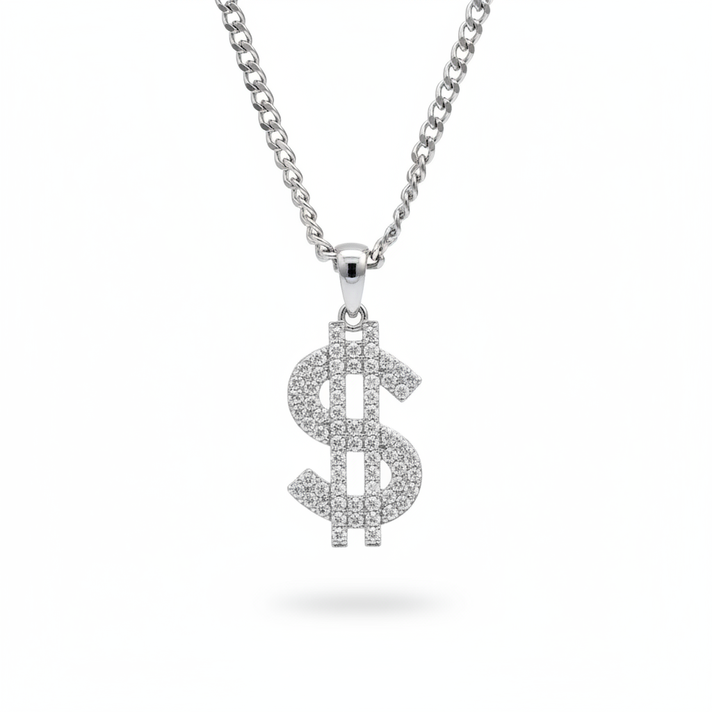 Dollar Sign - Cuban Chain Front