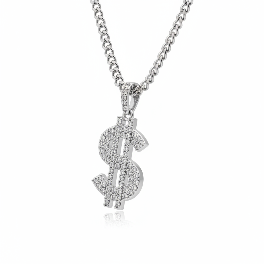 Dollar Sign - Cuban Chain Side