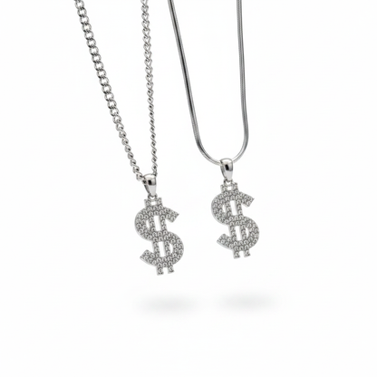 Dollar Sign Necklace - Two Styles