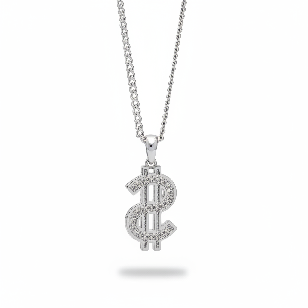 Dollar Sign Pendant - Back View