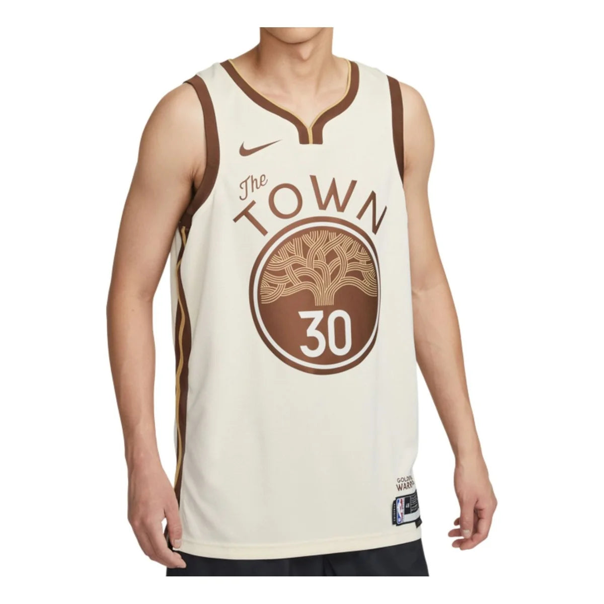 Nike NBA Warriors City Edition Swingman Jersey 'Stephen Curry #30' Natural Cream 2023 (HM5981-123)