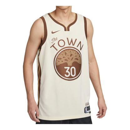 Nike NBA Warriors City Edition Swingman Jersey 'Stephen Curry #30' Natural Cream 2023 (HM5981-123)
