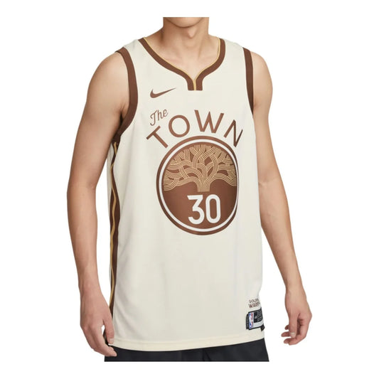 Nike NBA Warriors City Edition Swingman Jersey 'Stephen Curry #30' Natural Cream 2023 (HM5981-123)