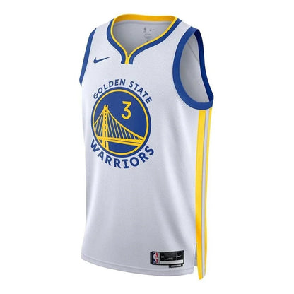 Nike NBA Warriors Association Edition Jersey 'Jordan Poole #3' White 2022 (DN2077-103)