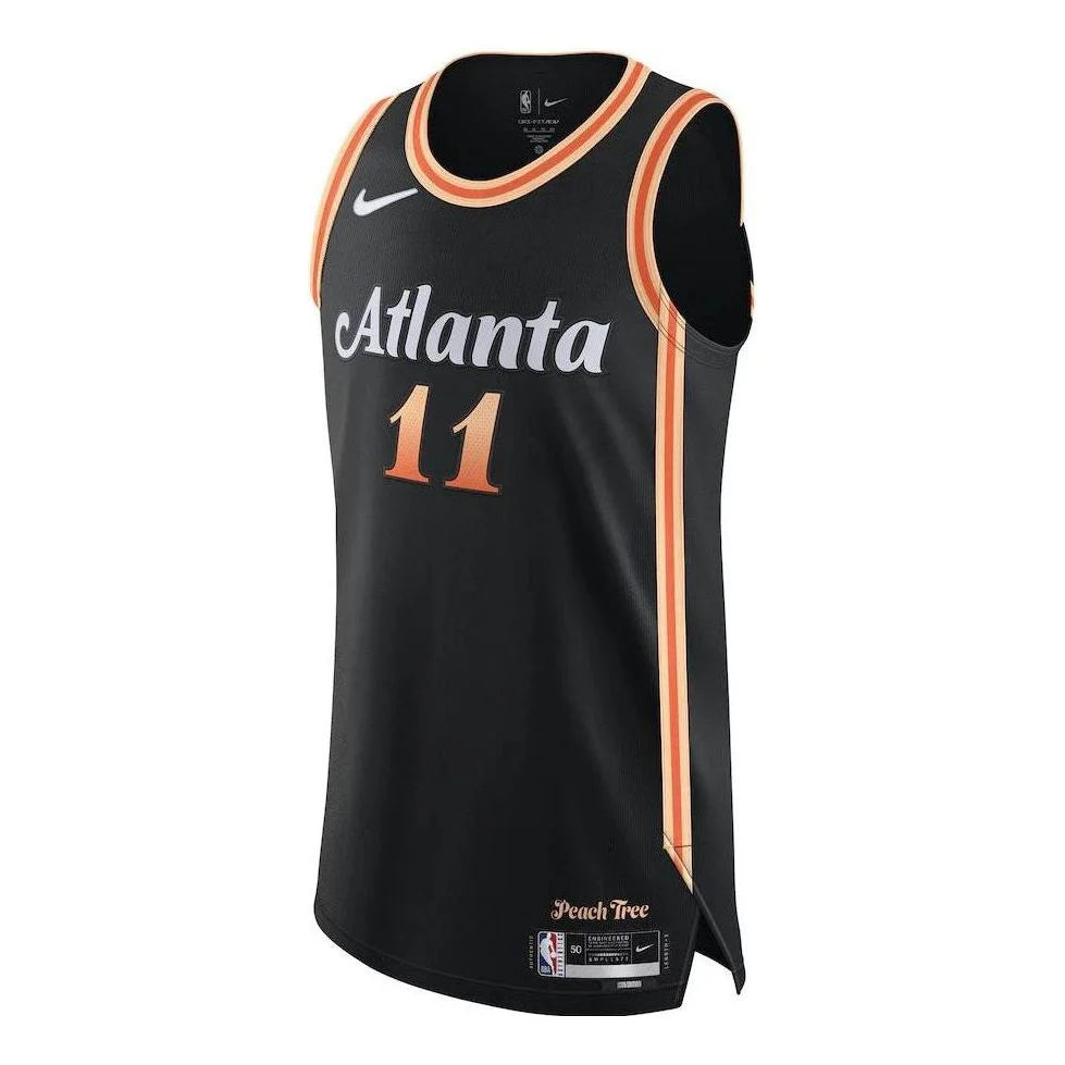 Nike NBA Hawks City Edition Swingman Jersey 'Trae Young #11' Black 2022 (DQ0185-010)