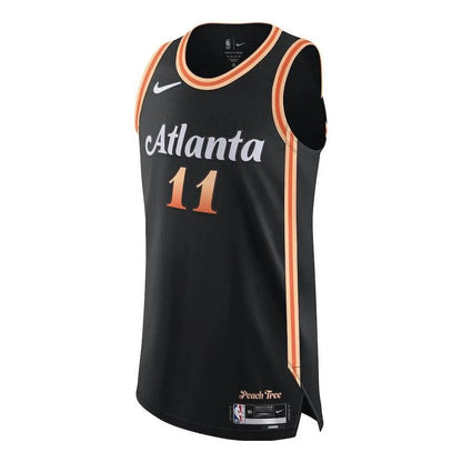 Nike NBA Hawks City Edition Swingman Jersey 'Trae Young #11' Black 2022 (DQ0185-010)