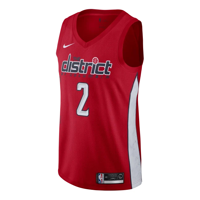 Nike NBA Wizards City Edition Swingman Jersey 'John Wall #2' Red 2019 (BQ1179-657)
