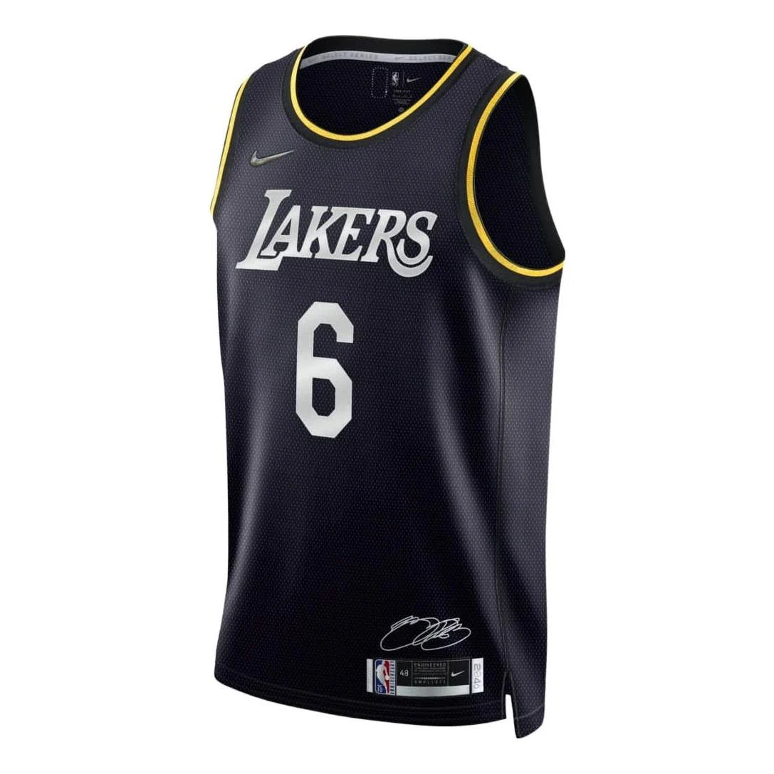 Nike NBA Lakers Select Series Jersey 'LeBron James #6' Black 2021 (DH8060-010)