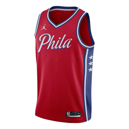 Jordan Brand NBA 76ers Statement Edition Jersey 'Phila' Red 2020 (CV9535-657)