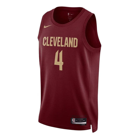 Nike NBA Cavaliers Icon Edition Jersey 'Evan Mobley #4' Wine 2022 (DN2001-680)